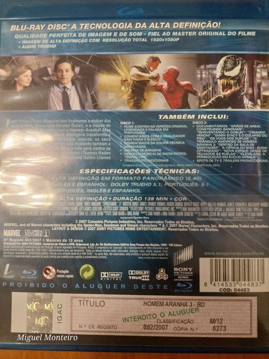 Homen Aranha 3 Edição 2 discos