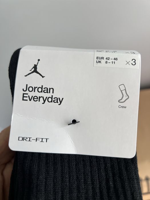 Оригінал ! Шкарпетки Jordan високі чорні