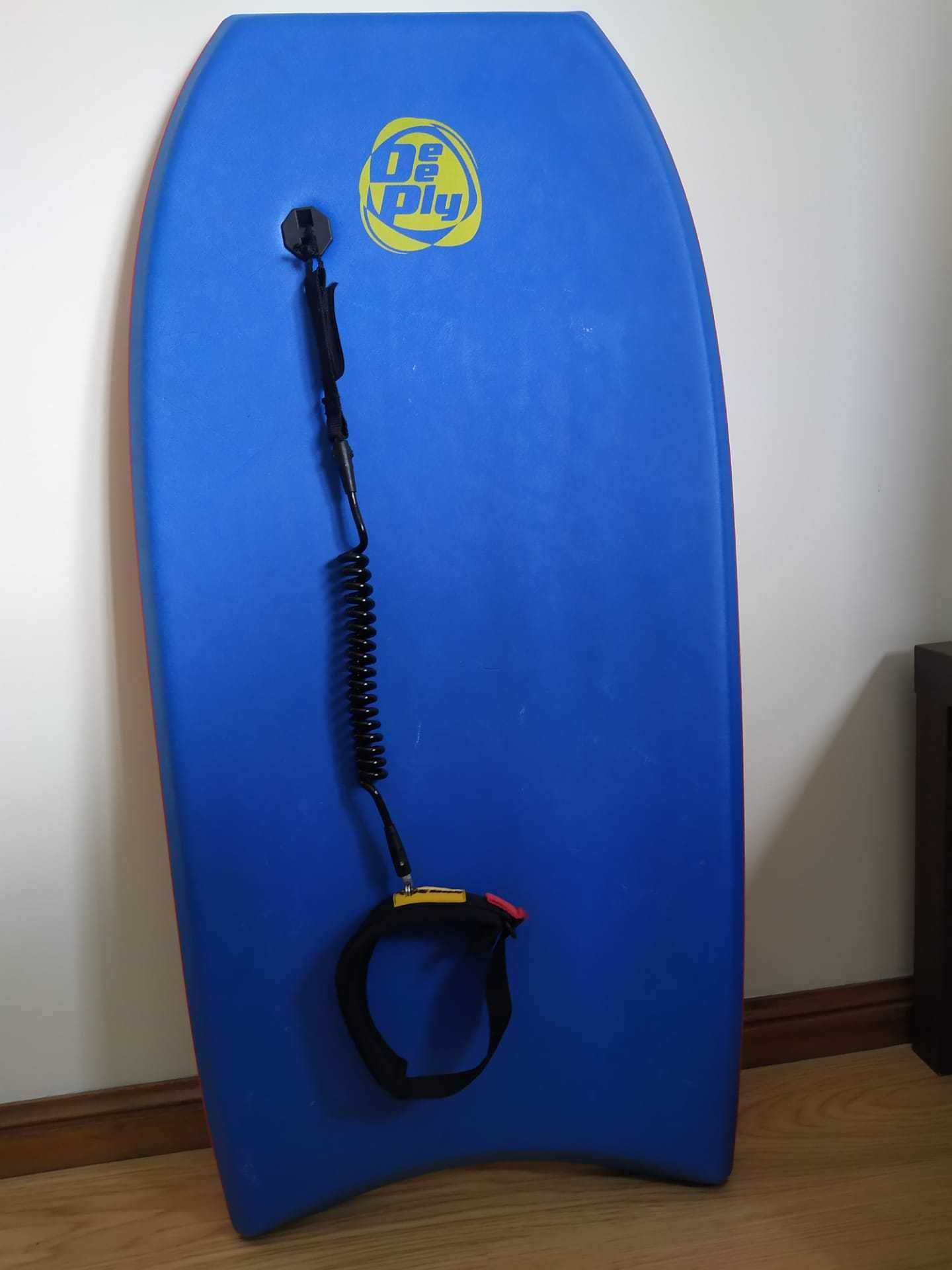 Prancha de bodyboard + leash