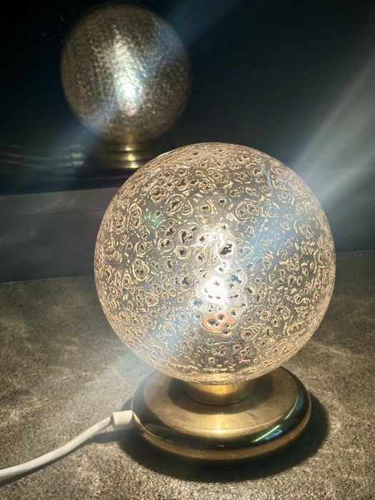 Dwie złote Lampki Kule Saku Luchten by Helena Tynell  lata 1960te