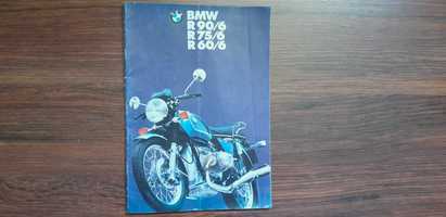 BMW R 90/6 R75/6 R60/6 prospekt folder reklamowy broszura