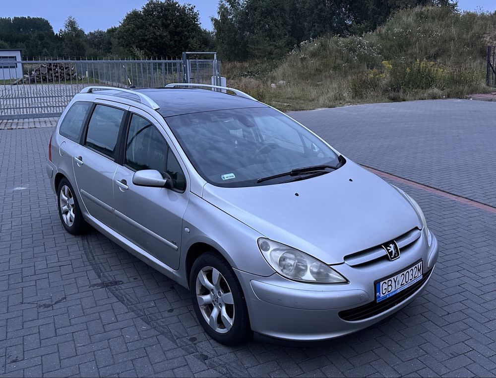 Peugeot 307, 2005r. 1.6 HDI 110KM Panorama Alufelgi Hak
