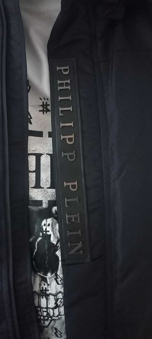 Philipp Plein kurtka ocieplana granatowa z odpinanym kapturem r.S,M,XL