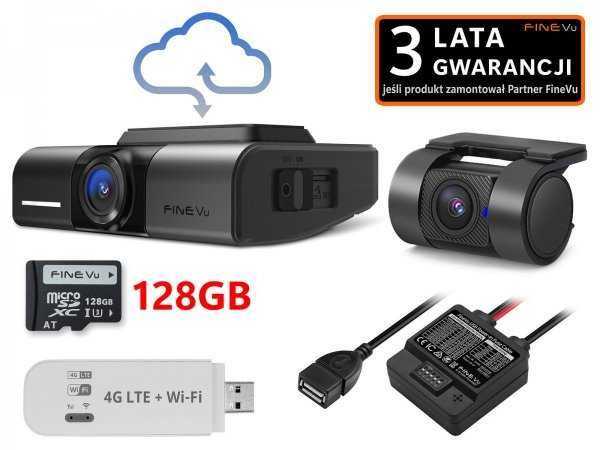 Wideorejestrator FineVu GX1000 QHD FHD 128 GB MODEM LTE Kielce montaż