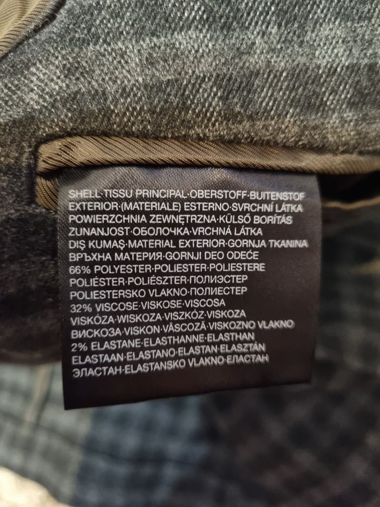 Marynarka krata w kratę 48 Angelo Litrico C&A szara