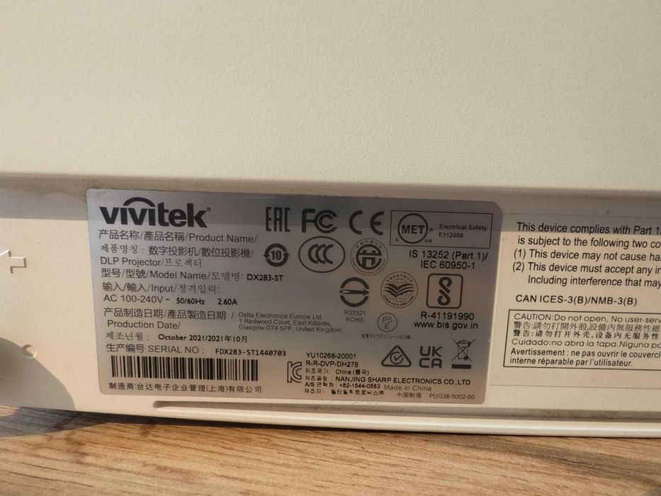 Projektor Vivitek DX283 - ST