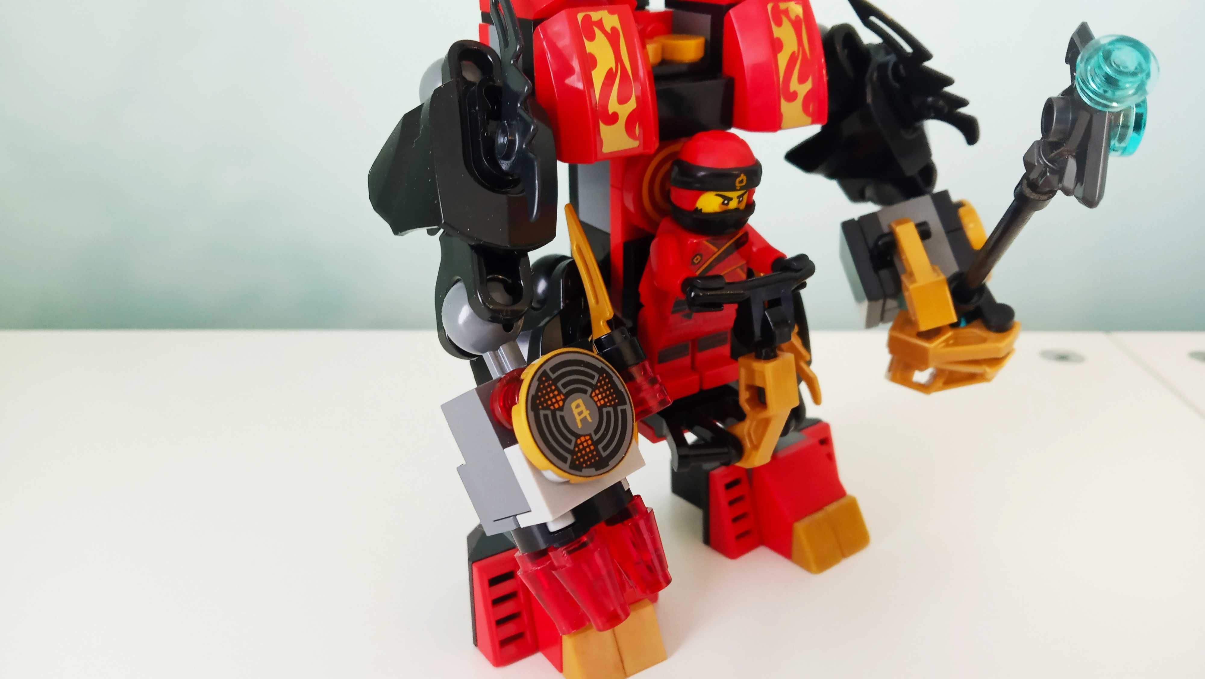 Lego Moc ninjago ognisty robot Kai'a + mini-figurka Kai'a