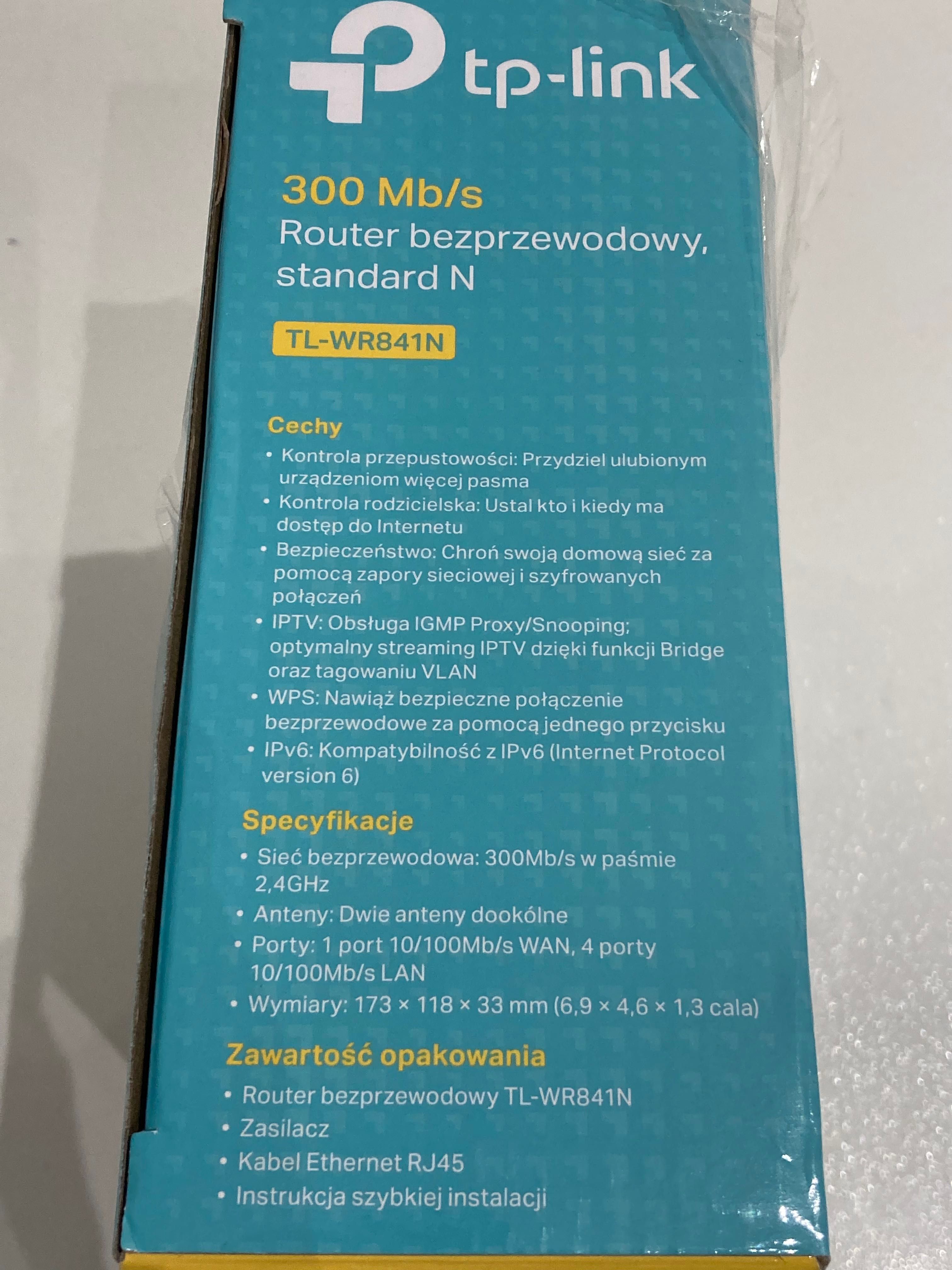 Router bezprzewodowy 300Mb/s TP-LINK.TL-WR841N