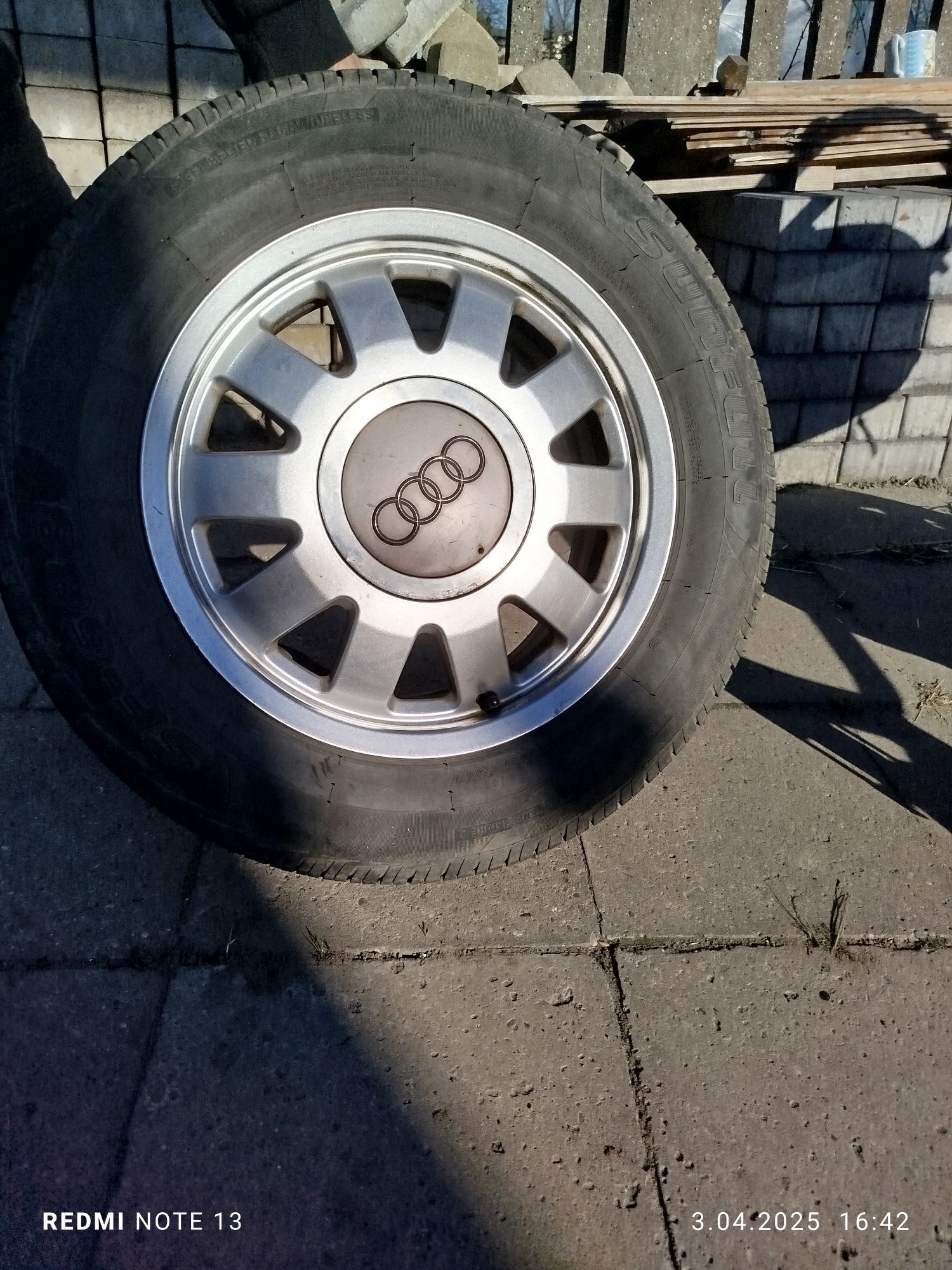 AluFelgi 15 5x112 z oponami letnimi 195/65r15