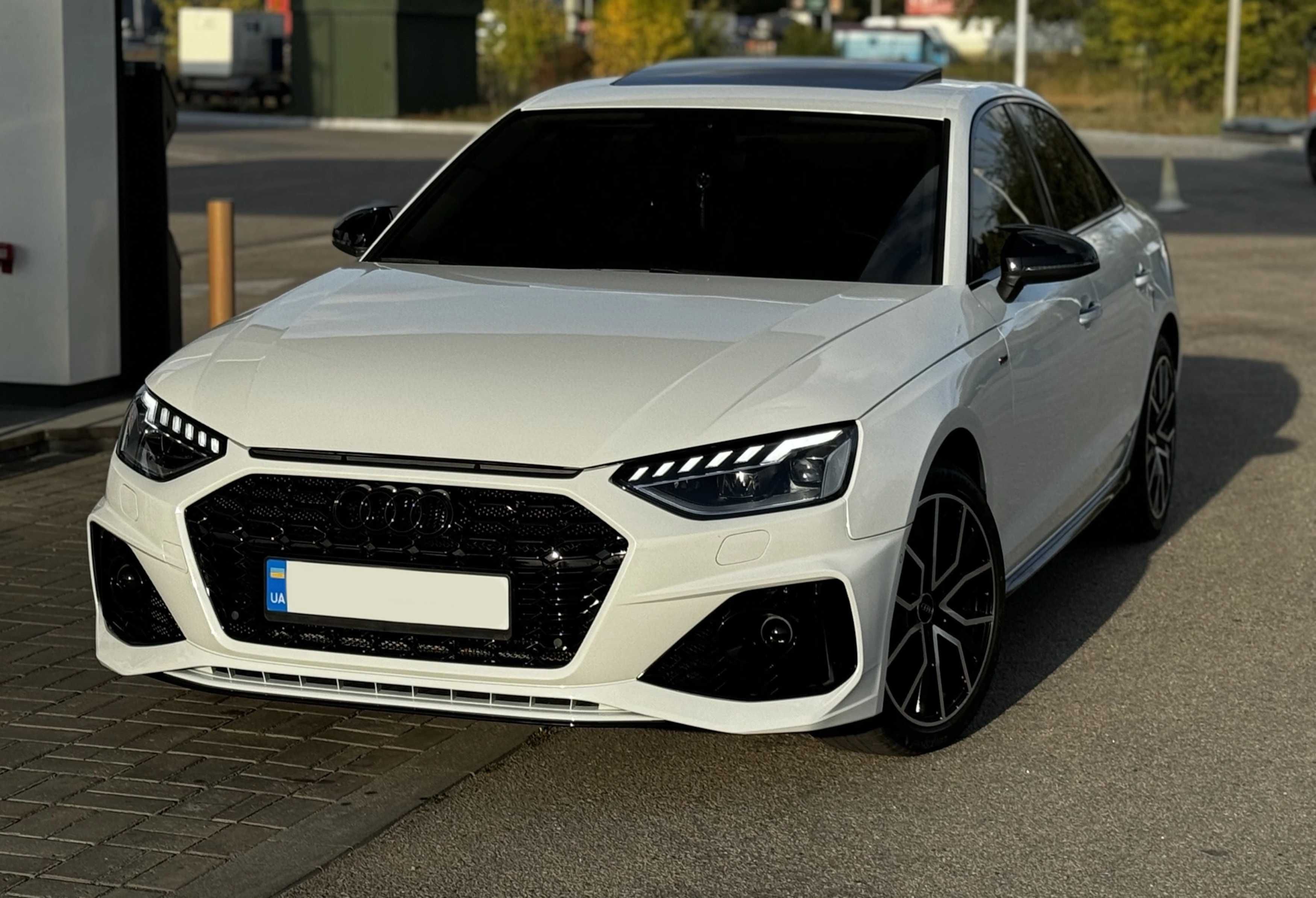 передний бампер а4 б9 рестайлинг 2020+ стиль RS4 БАМПЕР audi a4 b9.5