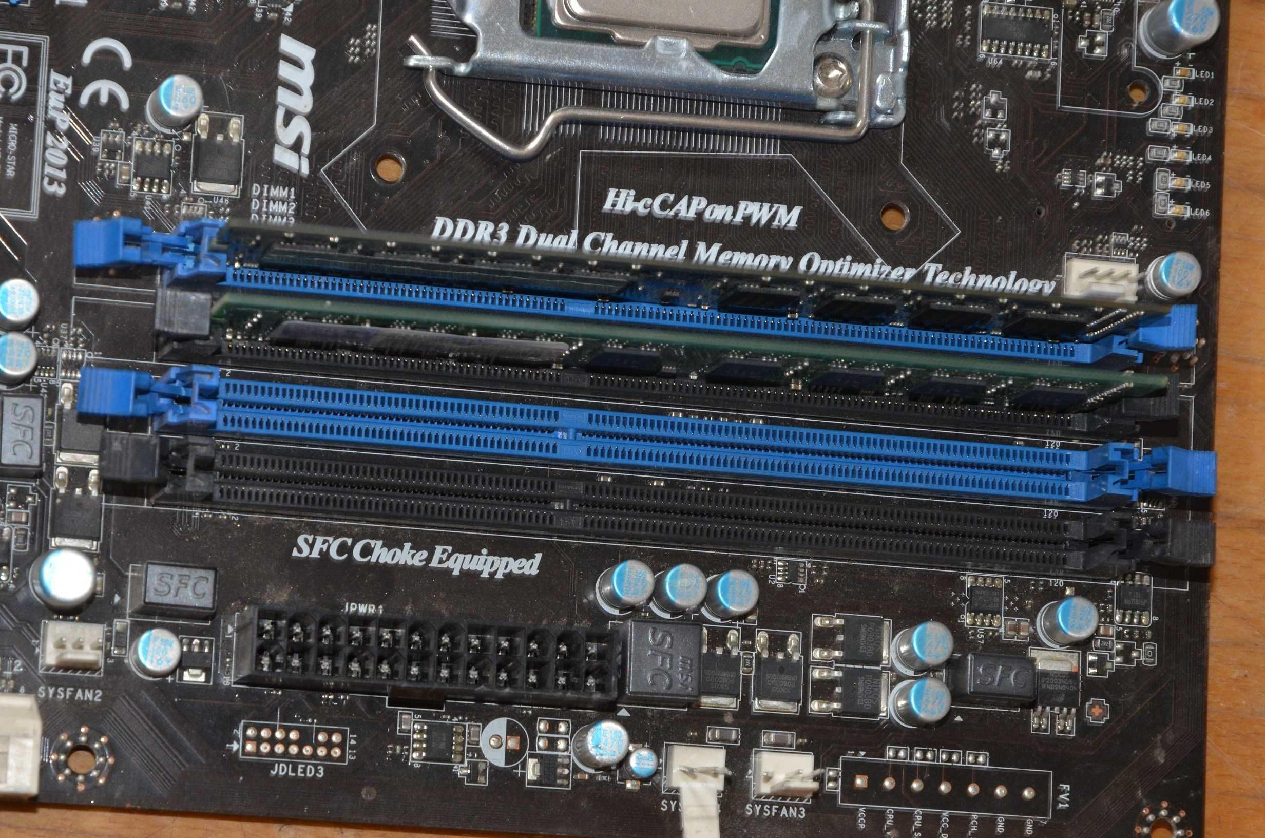 Материнська плата S1155 MSI MS-7681+I3 2100+4GB DDR3.