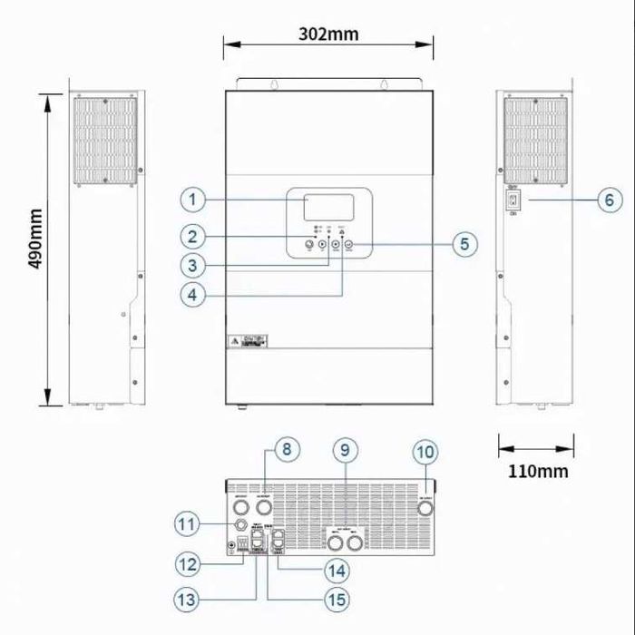 Зарядная станция 6,5 кВа Гибридный инвертор Daxtrom аккумулятор Dyness