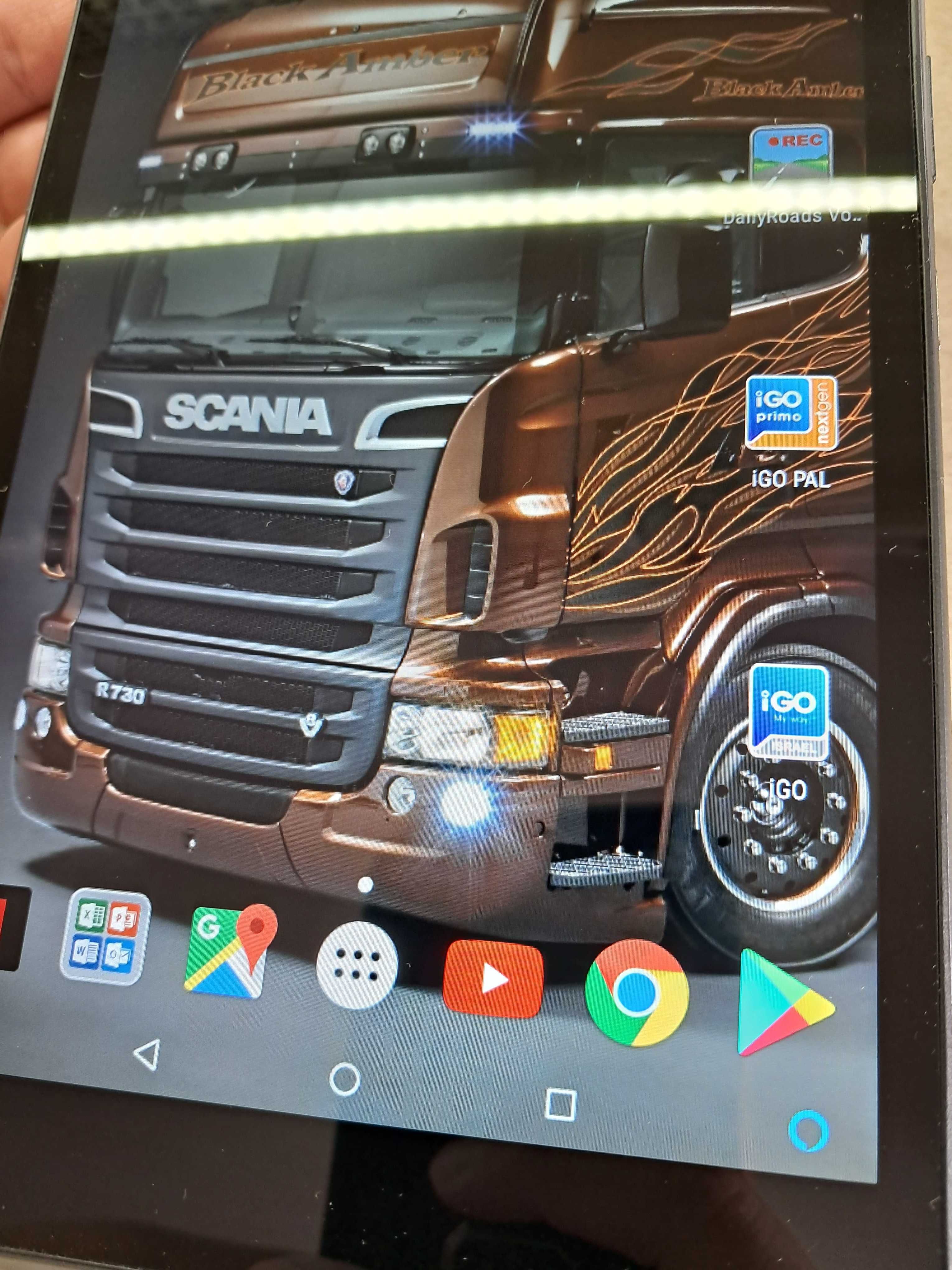 Супутниковий вантажний GPS навігатор Lenovo 8". Мапи 2024р! TIR / ADR!