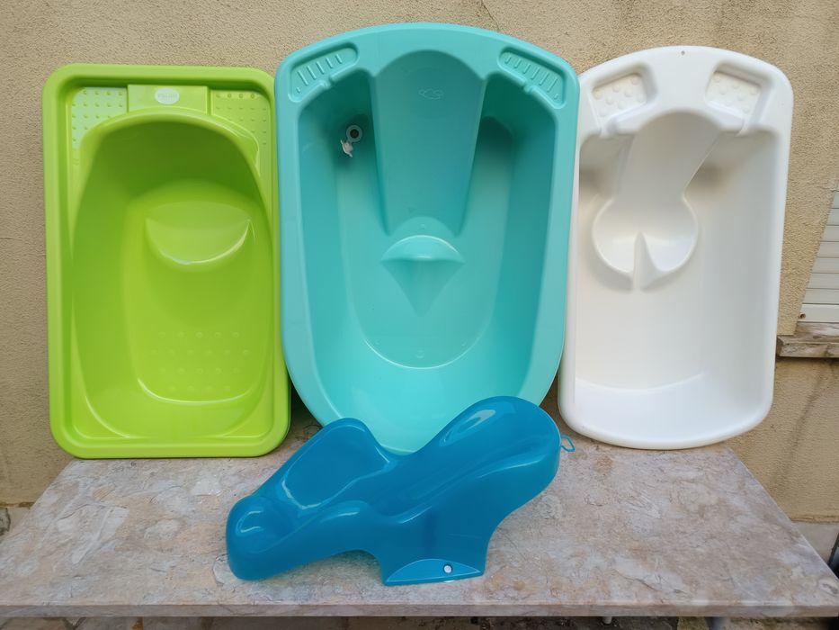 Banheiras de bebé 3  e cadeira de banho