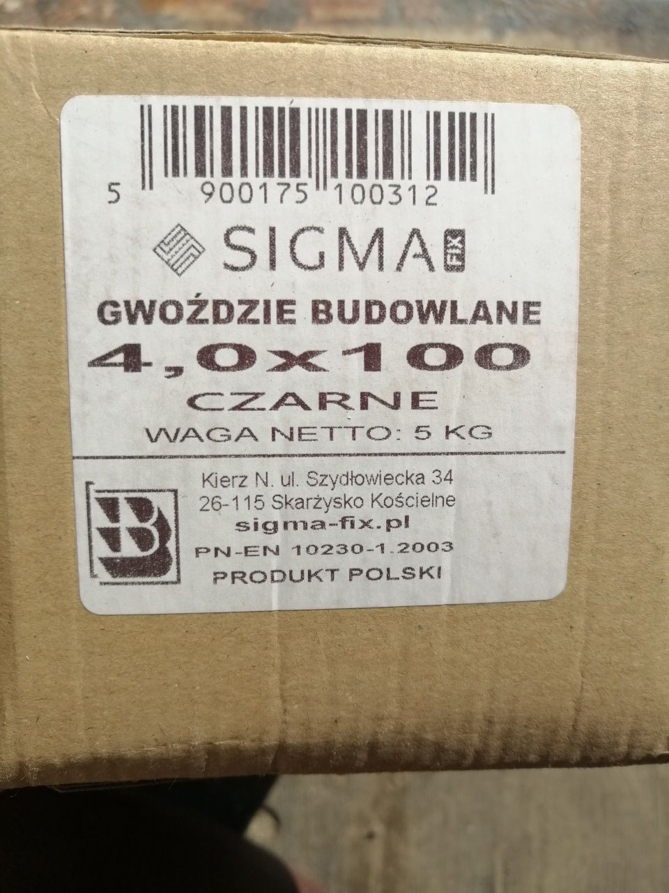 Gwoździe budowlane 4x100mm.5kg