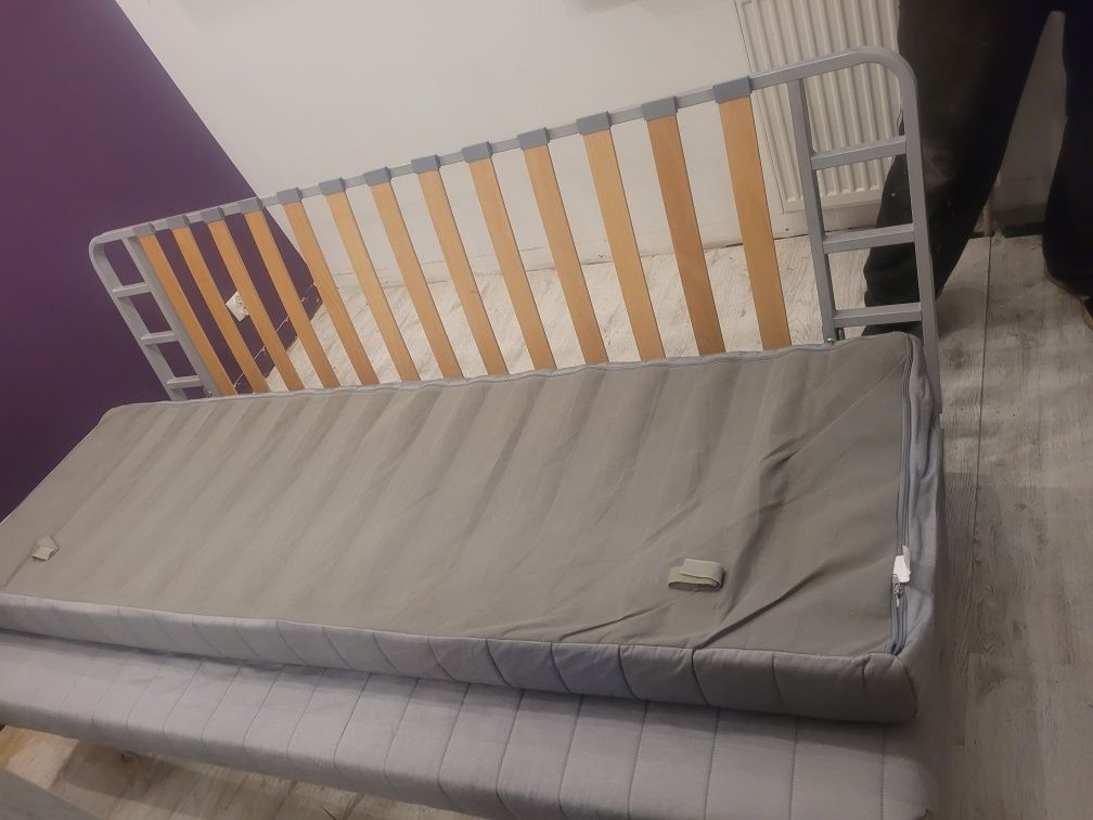Sofa rozkładana łóżko Ikea Beddinge wraz z pojemnikiem na pościel