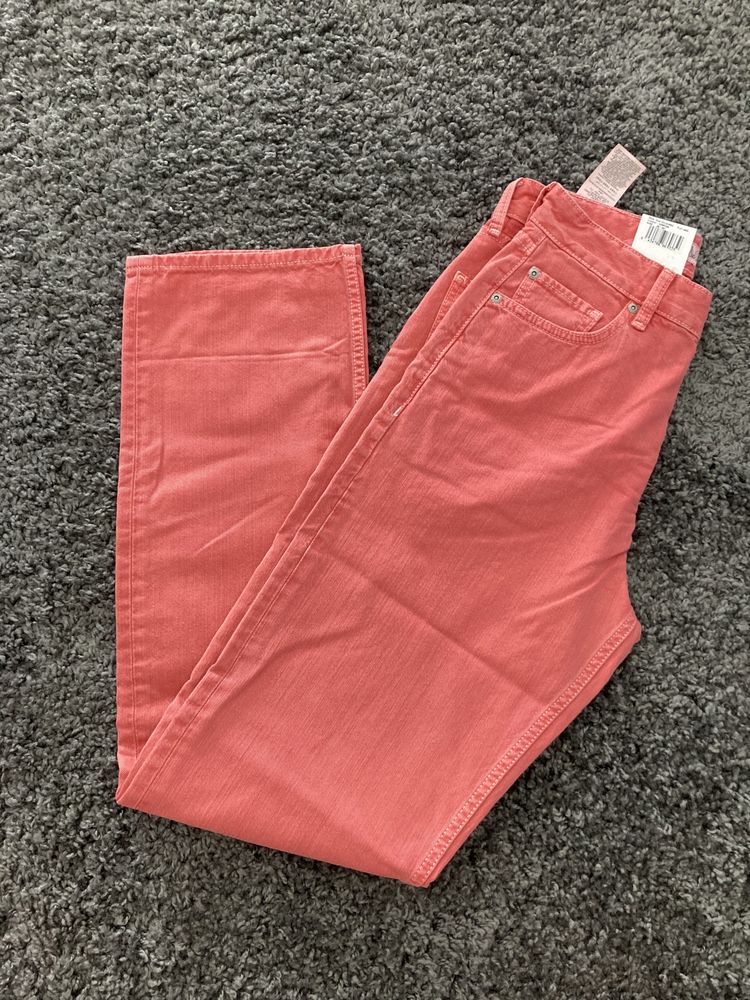 Calças straight coral Pepe jeans