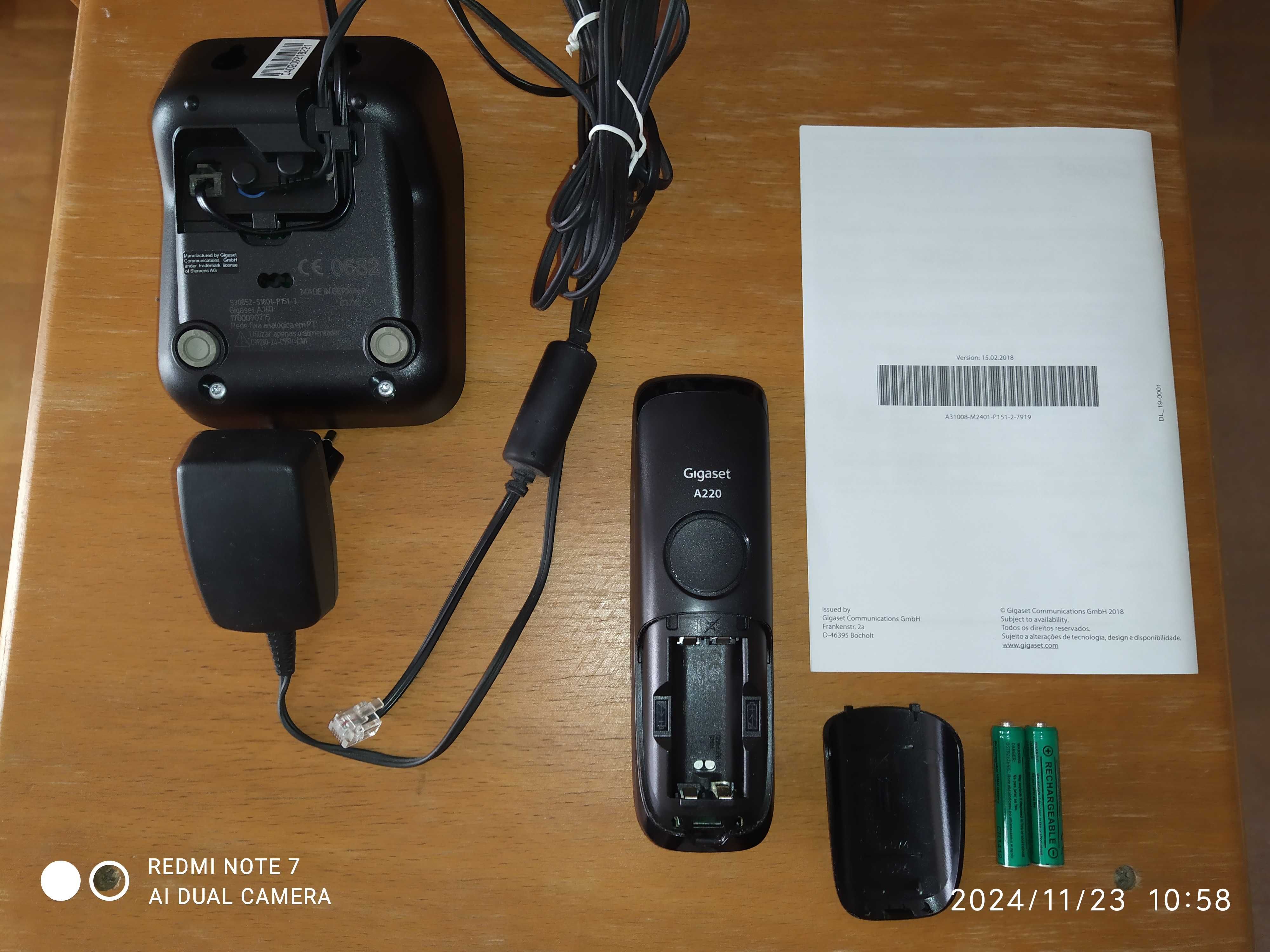 ## Telefone fixo Gigaset A220 (sem fios) ##
