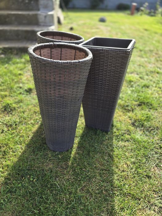 Donice ratanowe  wysokie