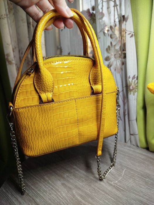 Сумочка жіноча Zara,  Animal print, ефект шкіри крокодила