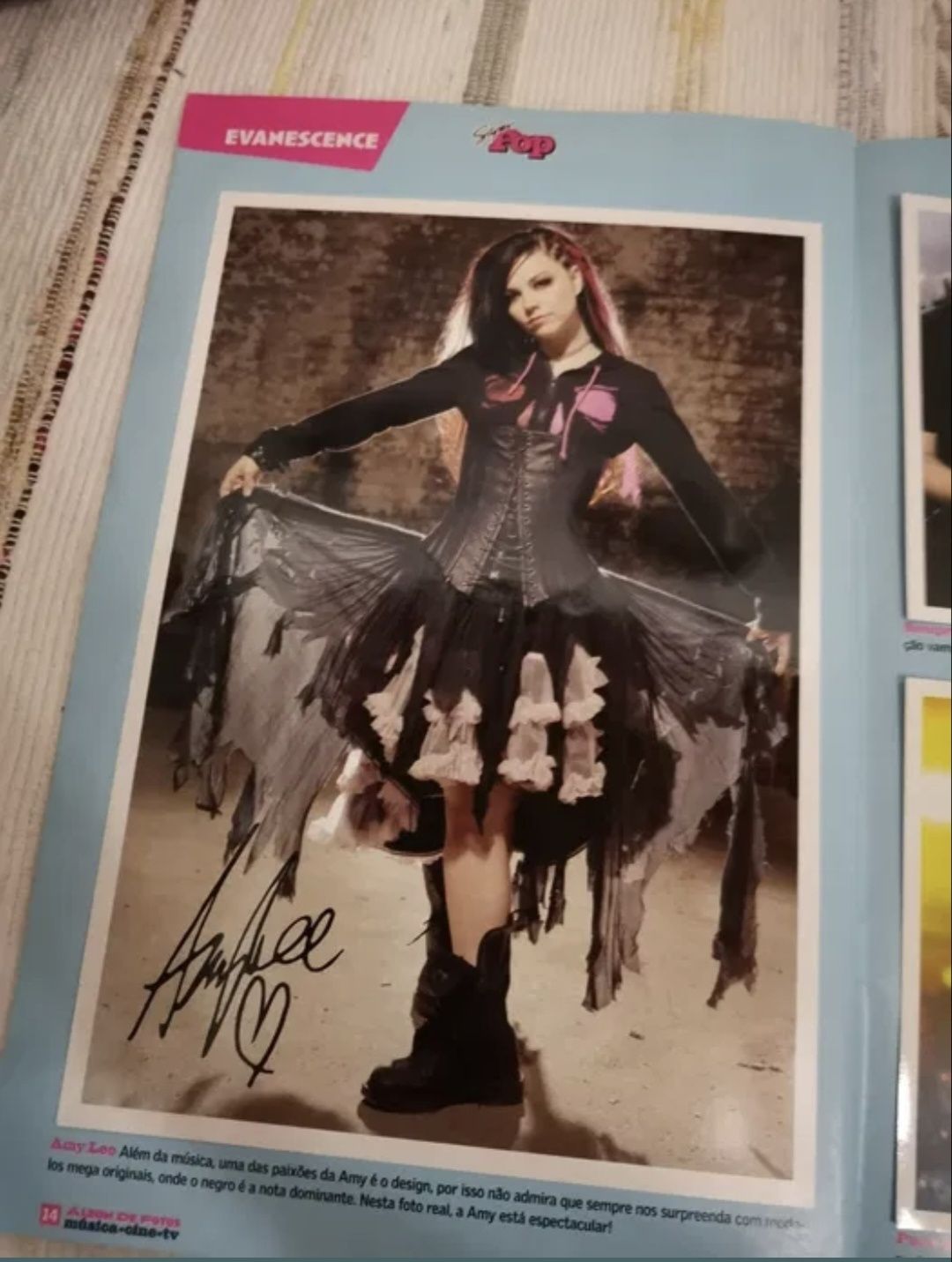 Álbum Revista Super Pop c/ fotos autografadas