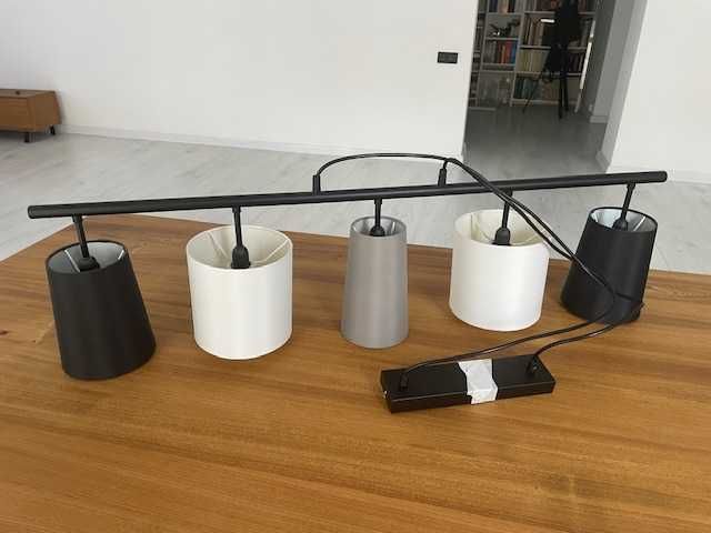 Lampa wisząca z abażurami