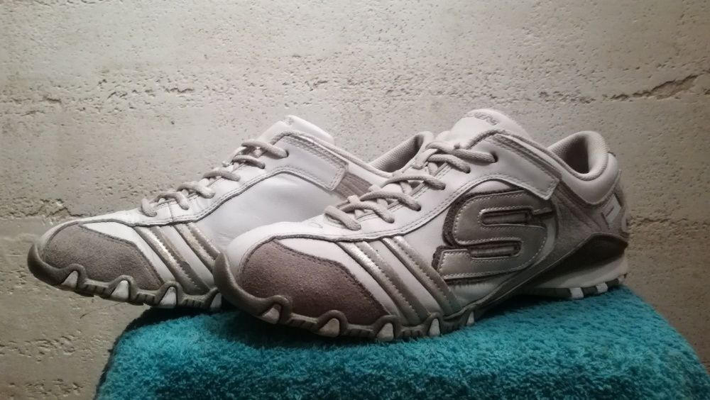 Sneakersy SKECHERS BIKERS TICKLED r.40 skóra stan bardzo dobry