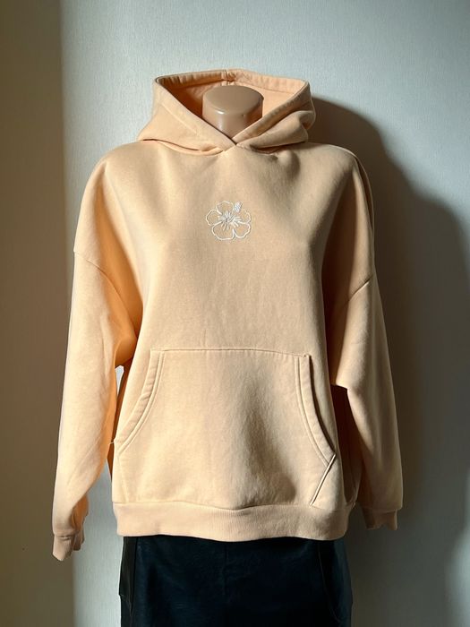 Luźna morelowa damska bluza z kapturem FB Sister XXS