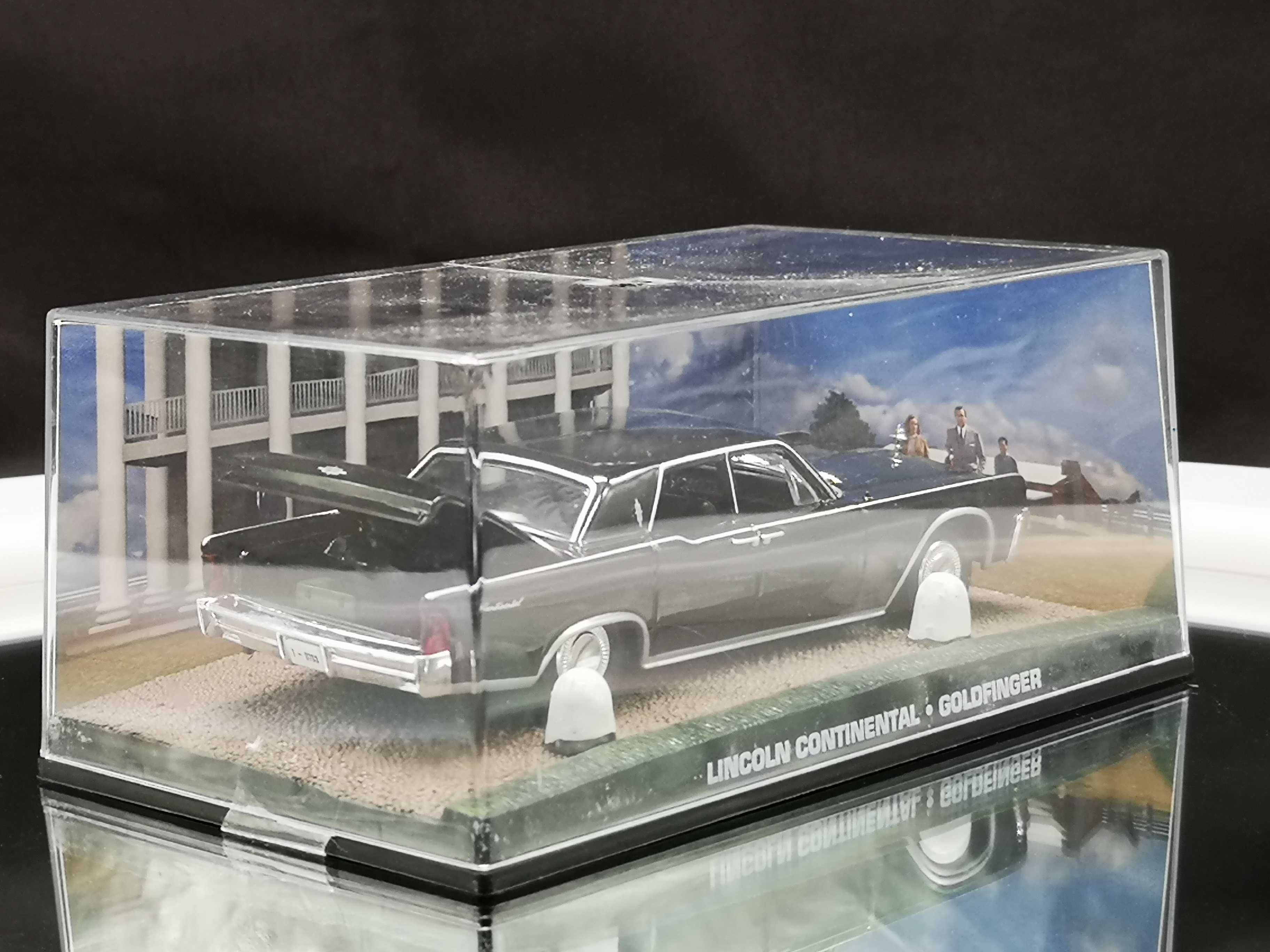 Lindo Diorama Lincoln Continental "Goldfinger"  007  1/43 da Fabbri