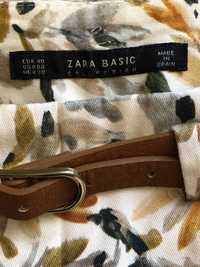 Літні бавовняні штани zara basic р. s-м p з ремінцем