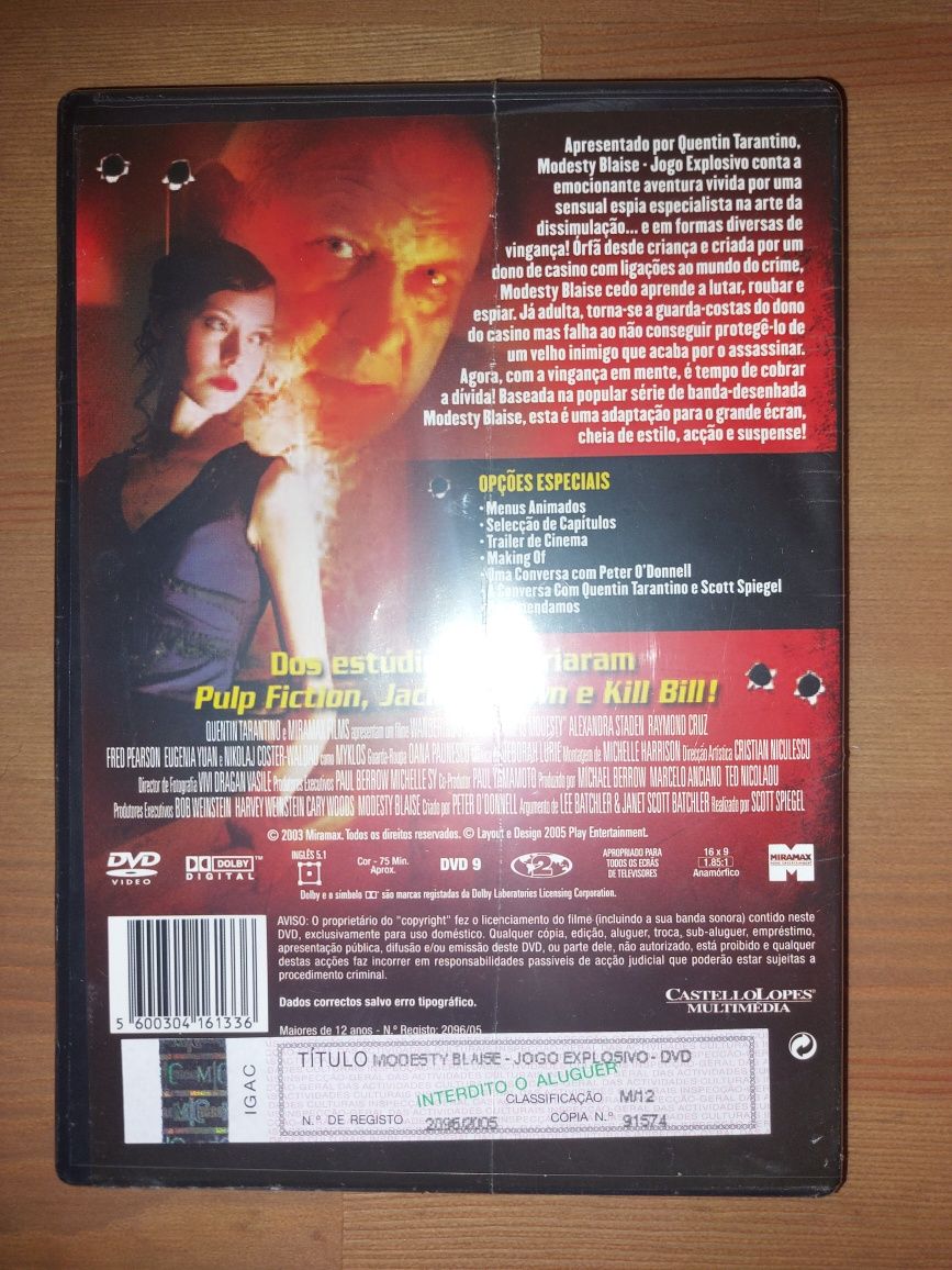 DVD NOVO e SELADO - " Modesty Blaise " Tarantino