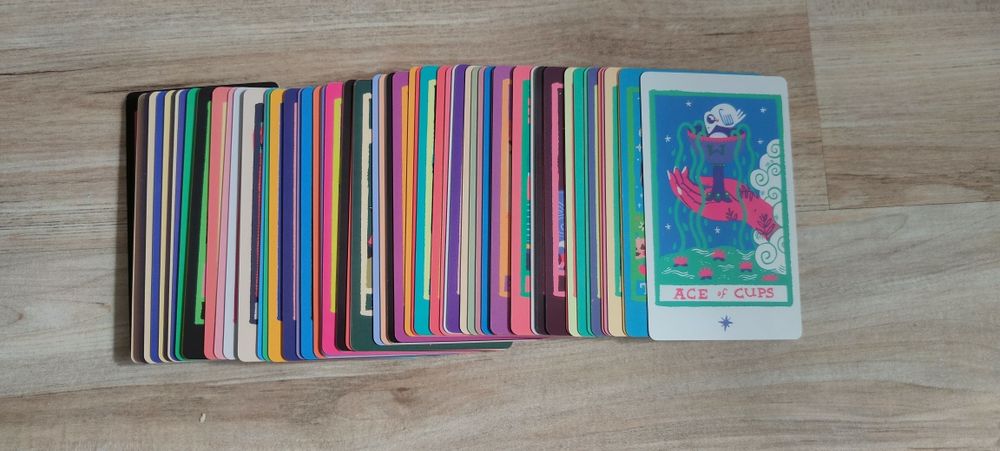 Rainbow tarot  piękny kolorowy karty tarota magia wróżka wróżby