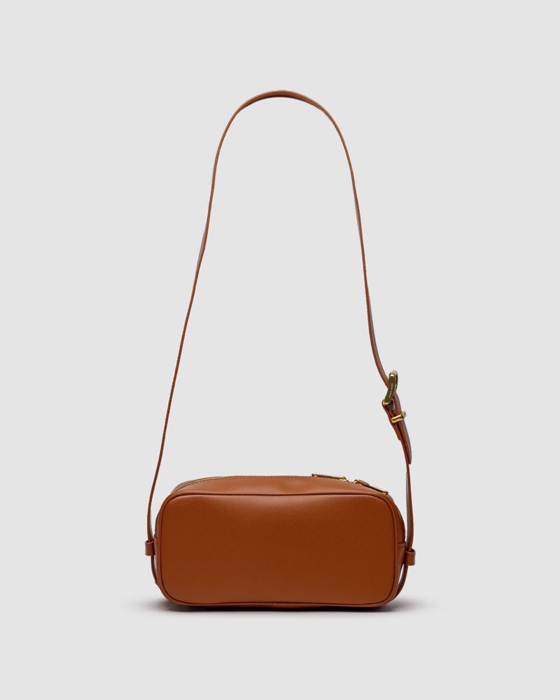 Torebka Miu Miu Nappa Leather Shoulder Bag Brown