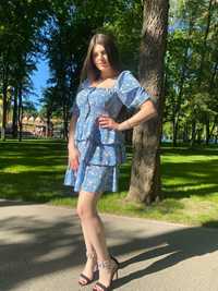 Легка жіноча сукня міні/Розміри S M/ РІЗНІ КОЛЬОРИ женское платье мини