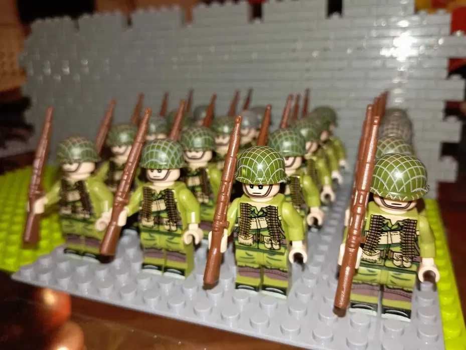Zestaw 20 Figurek żołnierze Wojna światowa kompatybilne z LEGO Cobi