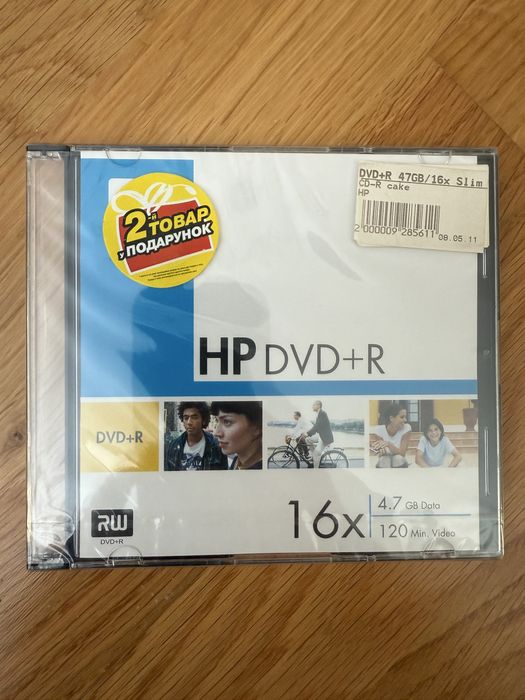 Новий чистий диск HP DVD-R 4.7 Gb