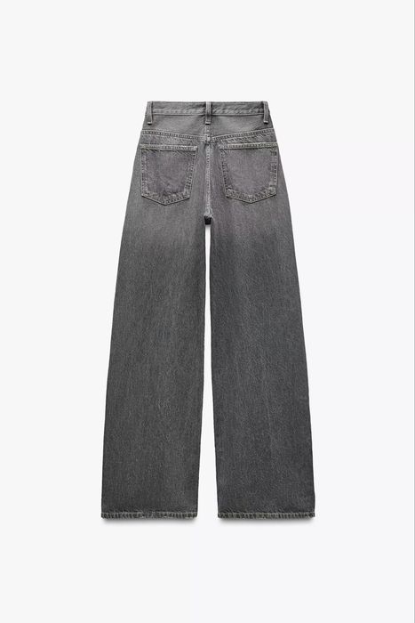 Джинси Zara Wide Leg з асиметричною застібкою