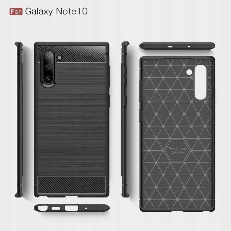 Etui Pancerne Carbon Case Samsung Note 10 Czarny