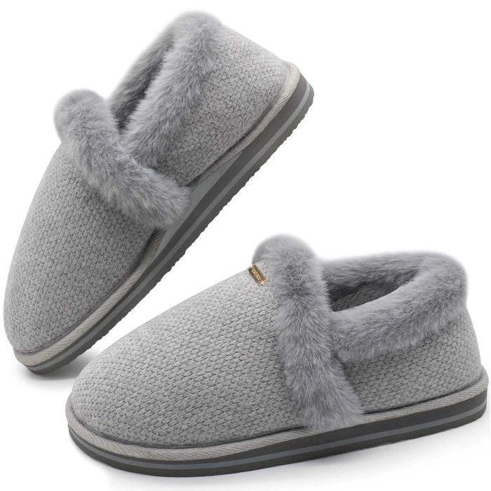 Nowe damskie kapcie / papucie / pantofle / buty / szare !R-38! 1757!