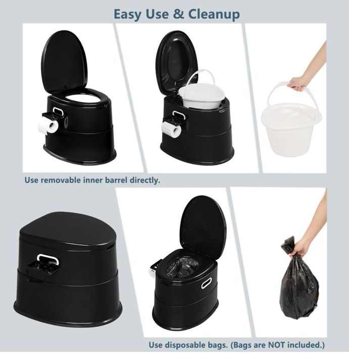 Toaleta turystyczna przenośna 15L – camping, działka, kamper