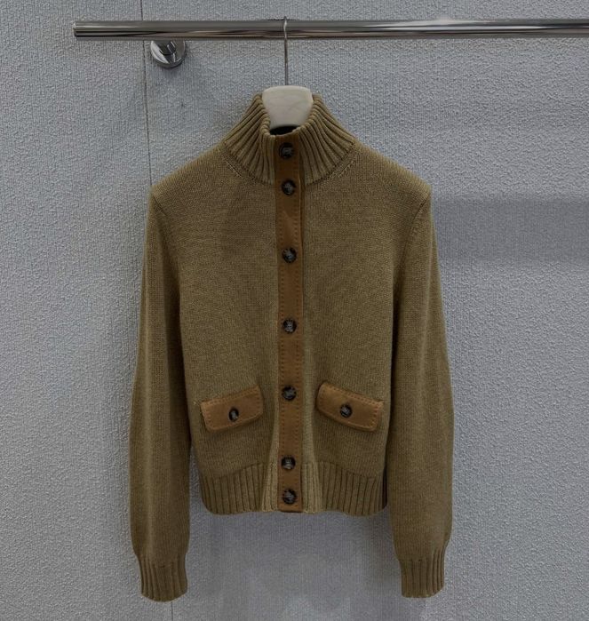 Loro Piana kardigan z kaszmiru i zamszu