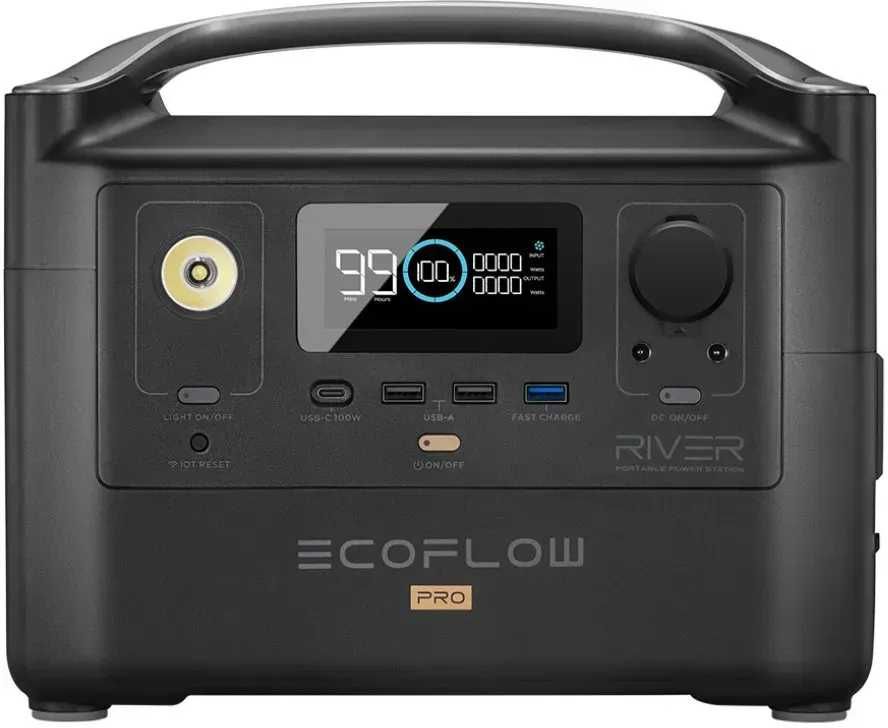Портативна потужна зарядна станція EcoFlow RIVER Pro 720 Вт·г як нова