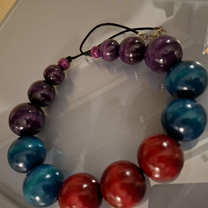 Korale drewniane, piękne kolory