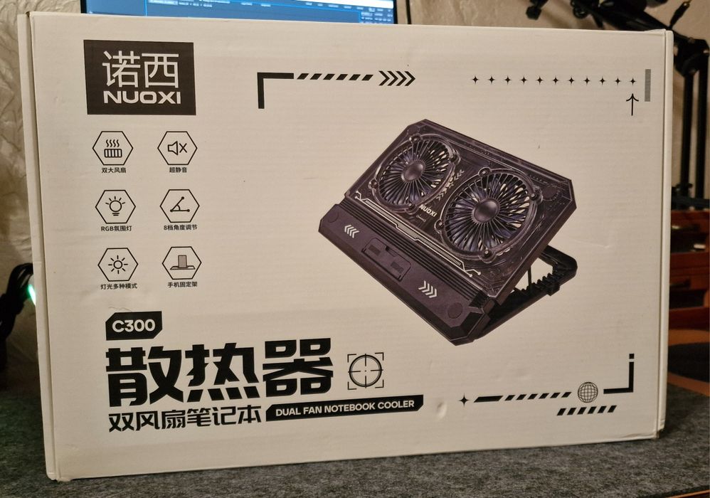 Підставка охолоджуюча для ноутбука / Подставка охлаждающая Nuoxi C300