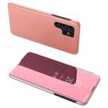 Clear View Case etui do Samsung Galaxy S23 Ultra pokrowiec z klapką ró