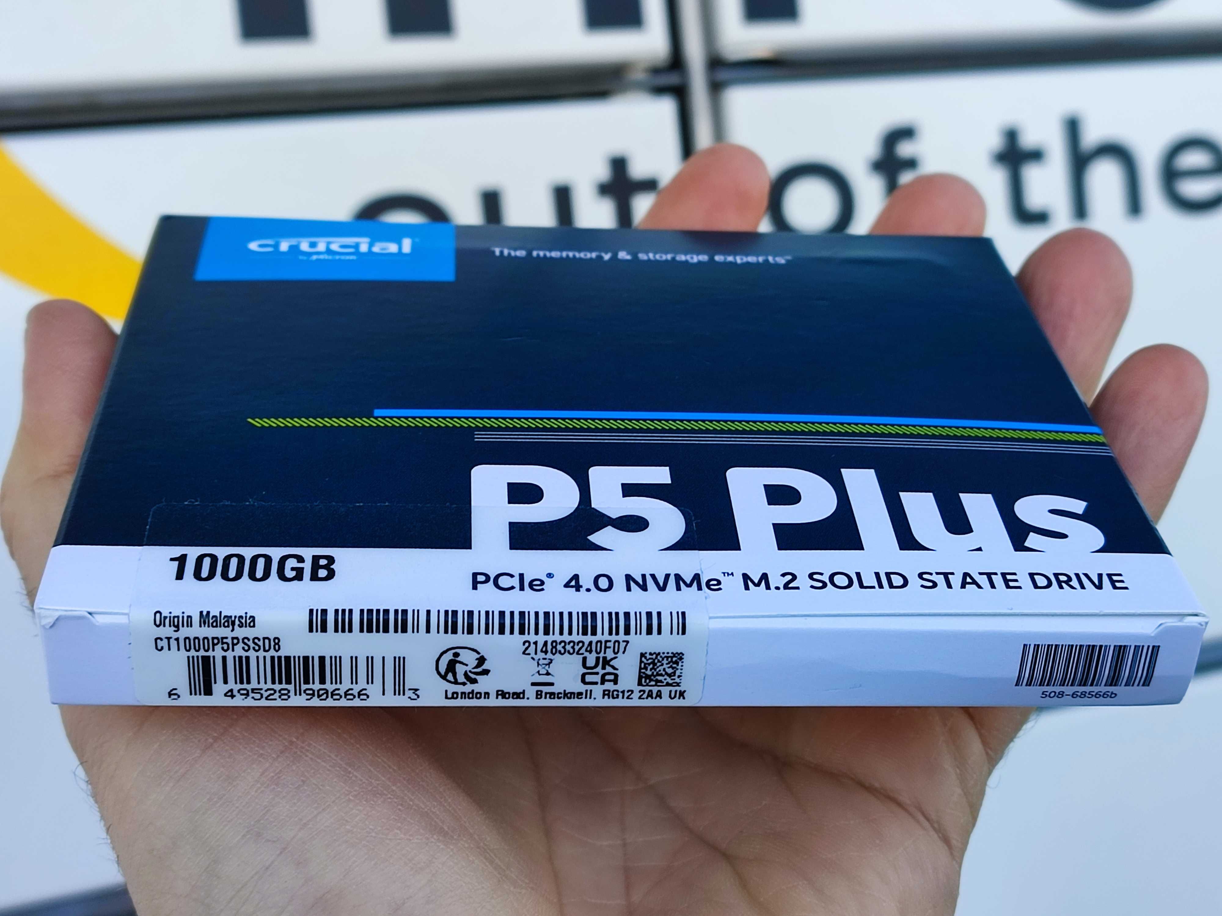 Nowy dysk SSD Crucial P5 Plus 1TB. M.2 NVMe, PCIe 4.0 gen. 4 x4.