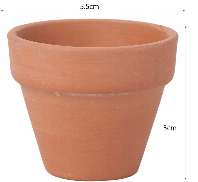 Doniczki Mini Na Rośliny Gliniane 5.5x5cm 10x Mini Doniczka Ceramiczna