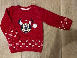 Świąteczny sweter z Minnie
