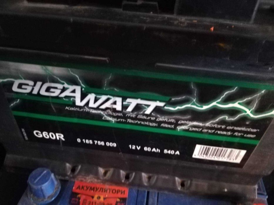Продам аккумулятор 60 ah 540 a