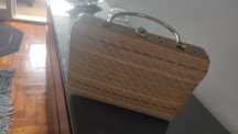 Mala bolsa de palhinha anos 60